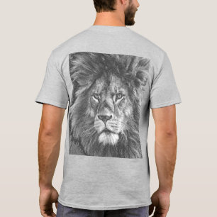 Camiseta Plantilla de impresión en el lado posterior de la