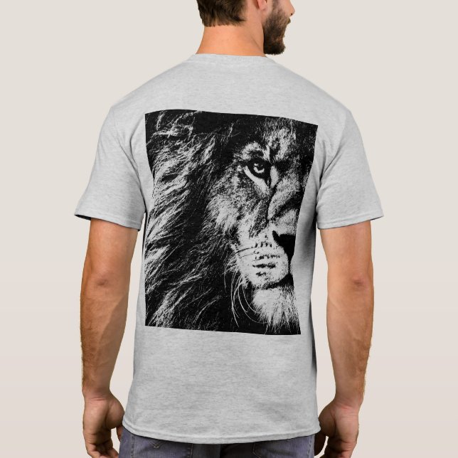 Camiseta Plantilla de impresión en el reverso Pop Art Mens  (Reverso)