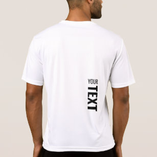 Camiseta Plantilla de impresión trasera de personalizable S