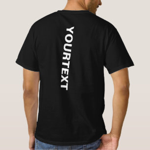 Camiseta Plantilla de impresión trasera moderna para hombre