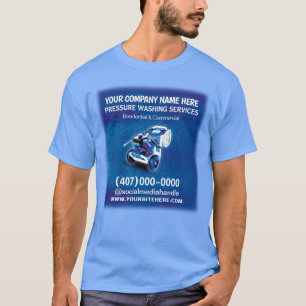 Camiseta Plantilla de lavado y limpieza a presión (alimenta