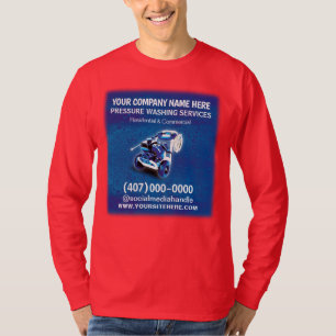 Camiseta Plantilla de lavado y limpieza a presión (alimenta