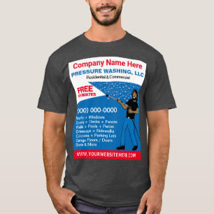 Camiseta Plantilla de lavado y limpieza de presión