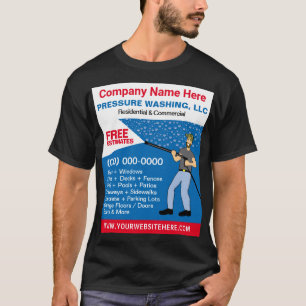 Camiseta Plantilla de lavado y limpieza de presión