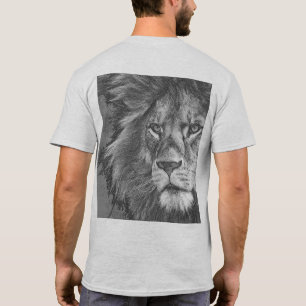 Camiseta Plantilla de Lion Face Pop Art Mens Moderno