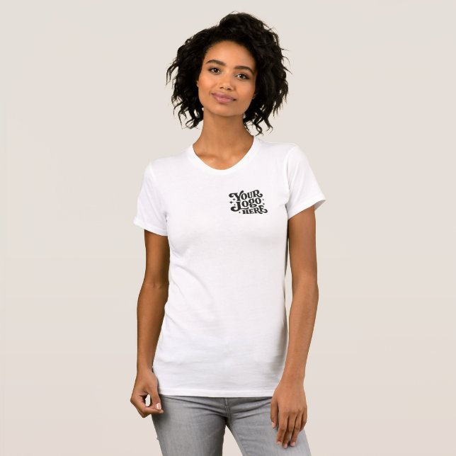 Camiseta Plantilla de logotipo retro (Anverso completo)