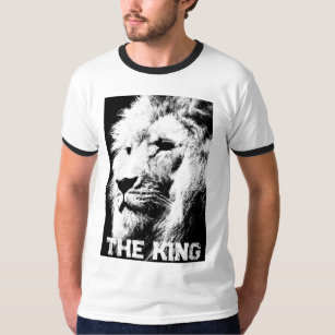 Camiseta Plantilla de los hombres de cara de león personali