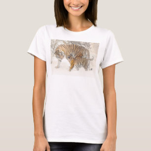 Camiseta Plantilla de moda de Tigres Modernos y Elegantes p