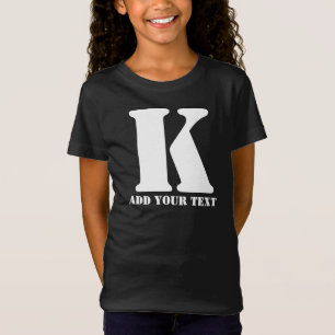 Camiseta Plantilla de niños Personalizados de moda de monog