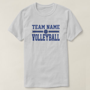 Camiseta Plantilla de nombre de equipo de voleibol personal