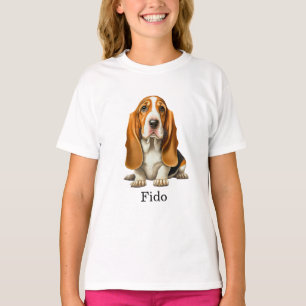 Camiseta Plantilla de perro, Basset Hound