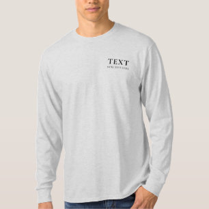 Camiseta Plantilla de Personalizable de manga larga moderna