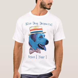 Camiseta Plantilla de personalizable - Demócrata de perro a