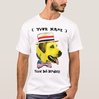 Camiseta Plantilla de personalizable - Demócrata de perro a