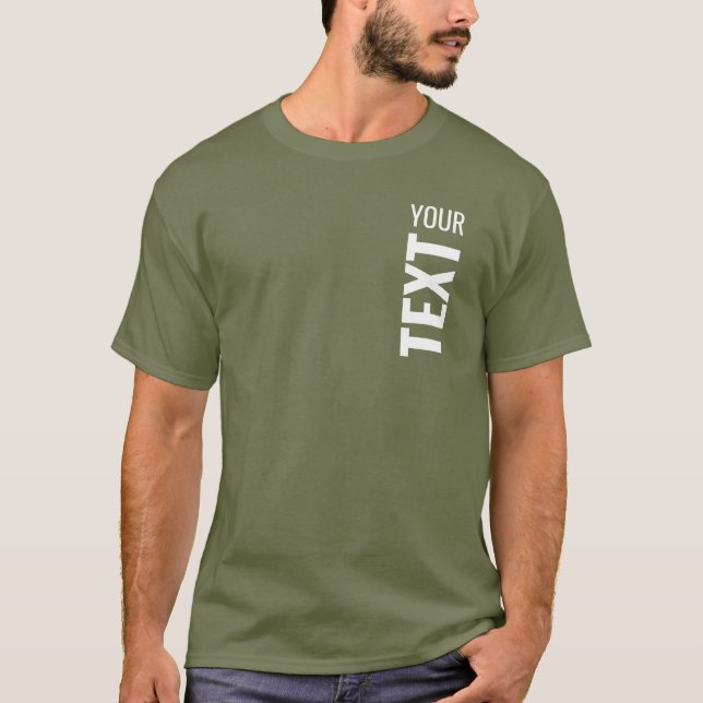 Camiseta Plantilla de personalizado Añadir el texto aquí Me (Anverso)