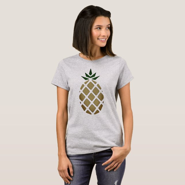 Camiseta Plantilla de Piña Tropical (Anverso completo)