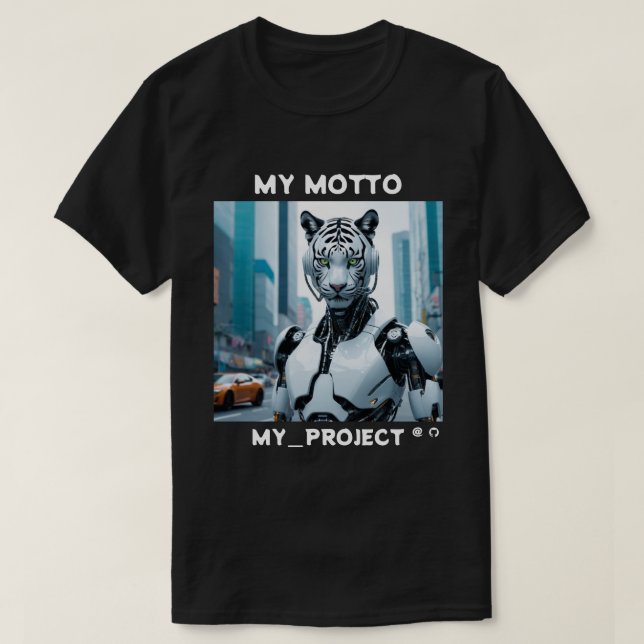 Camiseta plantilla de proyecto de GitHub (Diseño del anverso)