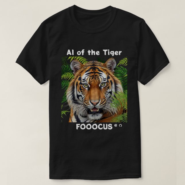 Camiseta Plantilla de proyecto de GitHub - Fooocus   (Diseño del anverso)