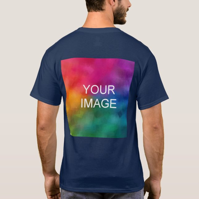Camiseta Plantilla de reemplazo de fotografía por diseño tr (Reverso)