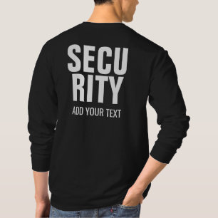 Camiseta Plantilla de seguridad de los mens de manga larga 