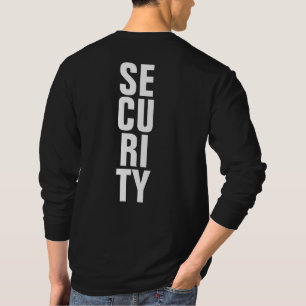 Camiseta Plantilla de seguridad para hombres blancos y negr