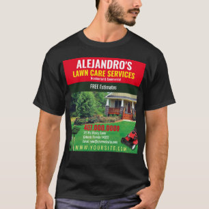 Camiseta Plantilla de tarjeta de presentación de negocio de