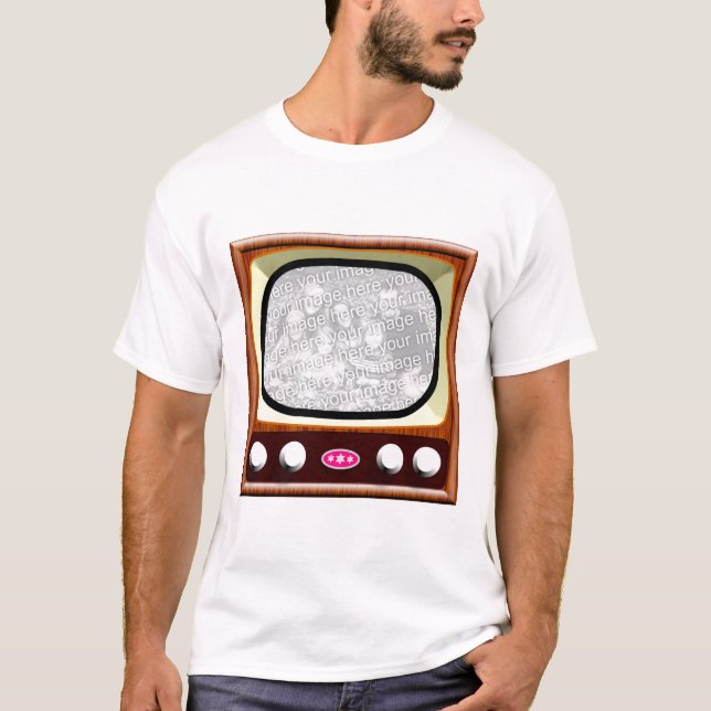 Camiseta Plantilla de televisión de los años 50 (Anverso)