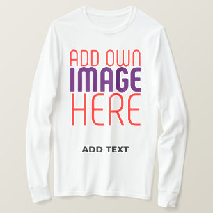 CAMISETA PLANTILLA DE TEXTO DE IMAGEN BLANCA SIMPLE EDITABL
