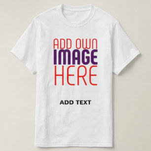 CAMISETA PLANTILLA DE TEXTO DE IMAGEN BLANCA SIMPLE EDITABL