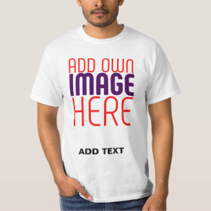 CAMISETA PLANTILLA DE TEXTO DE IMAGEN BLANCA SIMPLE EDITABL