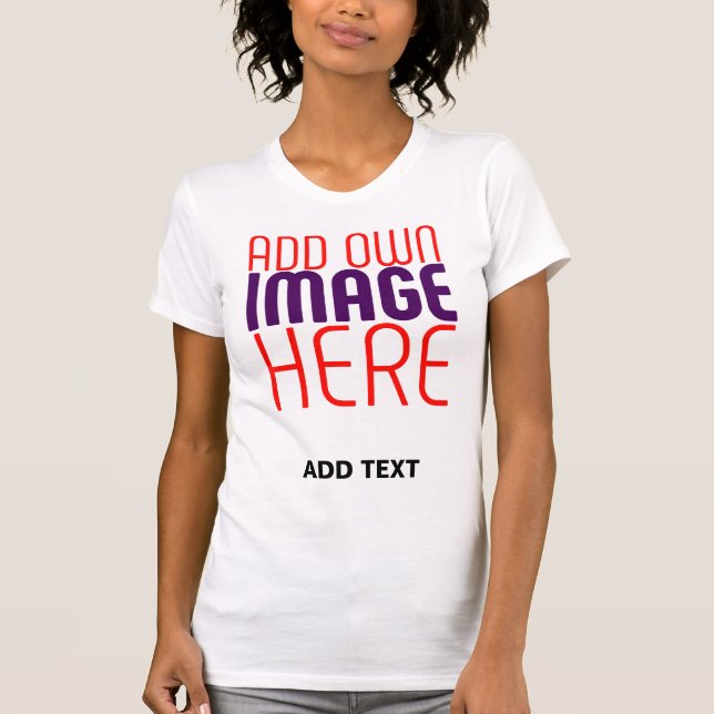 CAMISETA PLANTILLA DE TEXTO DE IMAGEN BLANCA SIMPLE EDITABL (Anverso)