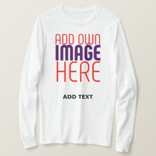 CAMISETA PLANTILLA DE TEXTO DE IMAGEN BLANCA SIMPLE EDITABL