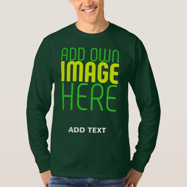 CAMISETA PLANTILLA DE TEXTO DE IMAGEN FORESTAL MODERNA EDIT (Anverso)