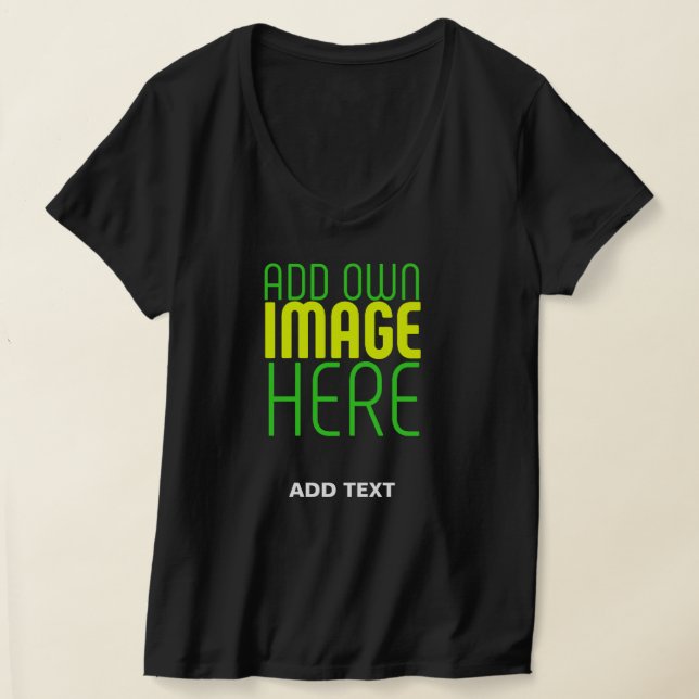 CAMISETA PLANTILLA DE TEXTO DE IMAGEN NEGRA SENCILLA EDITAB (Distribución )