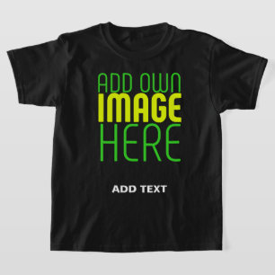 CAMISETA PLANTILLA DE TEXTO DE IMAGEN NEGRA SIMPLE EDITABLE