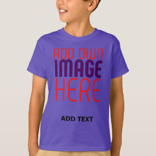 CAMISETA PLANTILLA DE TEXTO DE IMAGEN PURPURA SIMPLE EDITAB