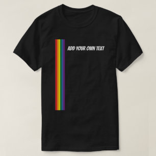 Camiseta Plantilla de texto personalizada Orgullo Arcoíris
