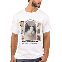 Plantilla de tributo para gato memorial 7 collage 