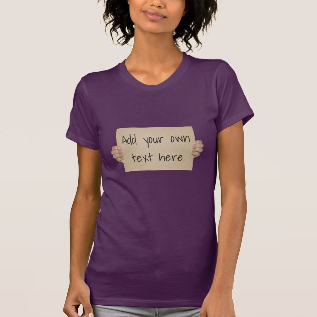 Camiseta Plantilla del Rótulo de la protesta de la (Anverso)