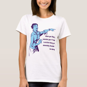 Camiseta Plantilla Divertida de Mujer Señalando de la Décad