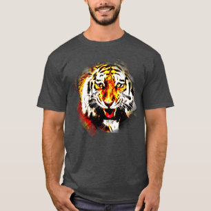 Camiseta Plantilla elegante moderna de Heather Tiger de car