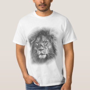 Camiseta Plantilla elegante y moderna de Lion Face Men