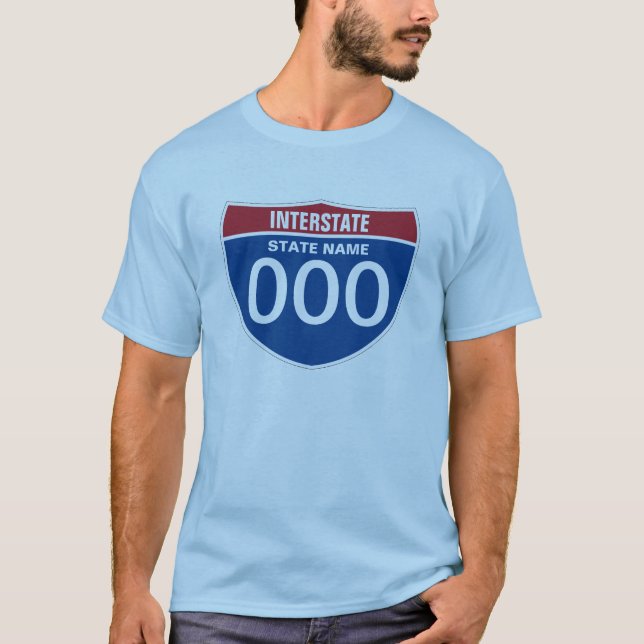 Camiseta Plantilla INTERSTATE RÓTULO NOMBRE TRES DÍGITOS (Anverso)