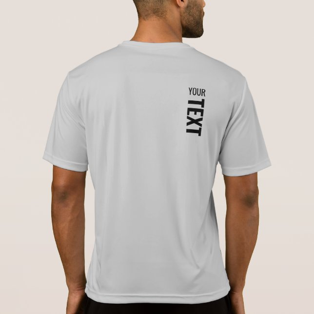 Camiseta Plantilla lateral trasera Mens Sport Activewear Si (Reverso)