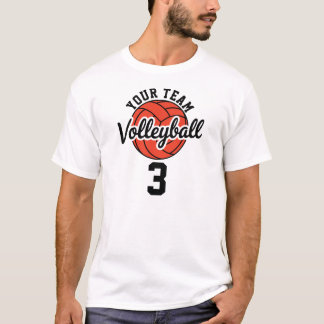 Camiseta Plantilla ligera personalizada para equipo de vole