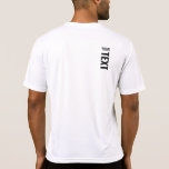 Camiseta Plantilla moderna de impresión trasera deportiva p<br><div class="desc">Añada Su Texto Aquí Diseño Atrás Moderno Plantilla De Impresión Mens Sport-Tek Competitor Activewear Camiseta Blanca.</div>