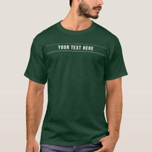 Camiseta Plantilla moderna de los hombres con un verde fore