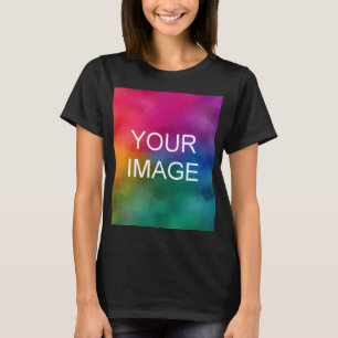 Camiseta Plantilla moderna de mujeres de la fotografía subi