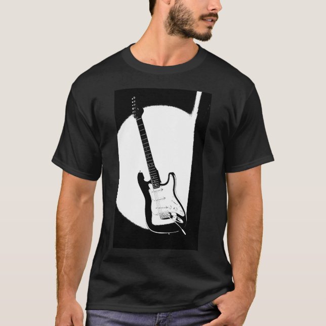 Camiseta Plantilla moderna de música popular de moda de gui (Anverso)
