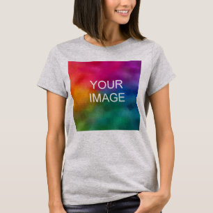 Camiseta Plantilla moderna elegante de acero ligero a la mo